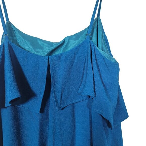 J Crew Women's Sheath Style Pebble Crepe Textured Dress Teal Blue Size 8 - Picture 13 of 15